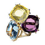 Cocktail rings, Darby Scott.