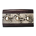 Leather clutch, Diane von Furstenberg.