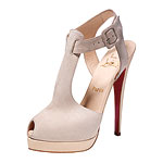 Suede stilettos, Christian Louboutin.