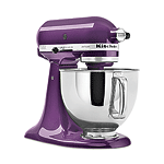 Artisan series stand mixer in Grape, Kitchen Aid.
