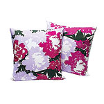Cotton throw pillows (17" x 17"), Unison.