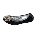 Suede "Lucille" flats, Elie Tahari.