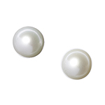 Glass pearl earrings, Miriam Haskell.