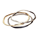 Sterling silver "Ribbon" bangles, Ten Thousand Things.