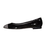 Patent calfskin flats, Chanel.