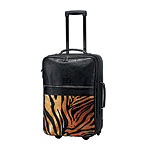 Leather and calf hair luggage, Diane von Furstenberg.