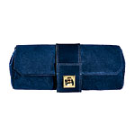 Suede clutch