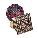 Enamel and sapphire square ring, MCL by Matthew Campbell Laurenza.