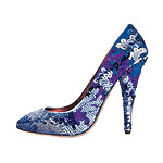 Multicolored paillette pumps, Miu Miu.