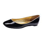 Patent leather flats, J. Crew.