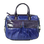 Duo combo leather bag in iris and purple lizard, Rebecca Minkoff.