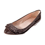 Patent calfskin flats, Loeffler Randall.