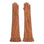 Suede gloves, Orciani.