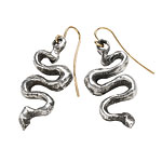 Sterling silver earrings with 14-kt gold wire, Robert Lee Morris for Elizabeth and James.