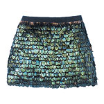 Feather skirt with silk charmeuse lining, Elizabeth and James by Ashley and Mary-Kate Olsen.