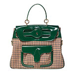 Leather and wool bag, Balenciaga.