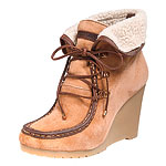 Suede booties, Tommy Hilfiger.