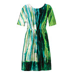 Silk satin dress, Mint Jodi Arnold.