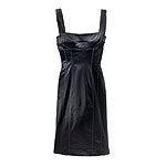 Stretch plyester and acetate satin dress, Bebe.