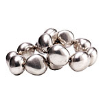 Silver-plated resin bracelets, Isaac Manevitz for Ben-Amun.