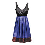 Slk satin dress with beading, Mac & Jac.