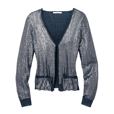 Silk, cashmere and sequins cardigan, {Rebecca Taylor} {}.