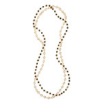 14kt-gold necklace with Swarovski crystals, Gara Danielle.