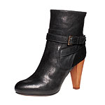 Vintage-leather "Trouble in Mind" boots, Joie.