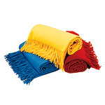 Baby alpaca wool throws in Ocean Blue, Bright Sunshine and Dance Flame, Elvang.