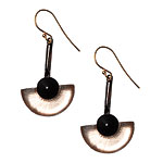 Painted hand-carved Lucite earrings, Alexis Bittar.