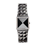 Silver case and link watch, BCBGirls.