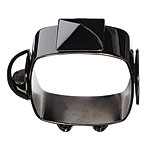 Gunmetal plate bangle, Fallon.