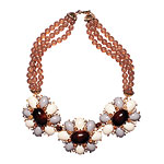 Resin, glass beads, Swarovski crystals, and metal necklace, Gerard Yosca.