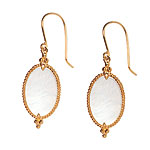 14kt-yellow-and-white gold earrings with diamonds, Hamilton Jewelers.