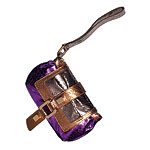 Python-stamped leather "Muin" bag, Hollywould.