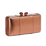 Snakeskin "D'abo" clutch with Swarovski crystals, Kotur.