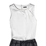 Satin "Hammered" top, Magaschoni.
