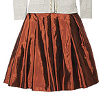 Polyester and metal skirt, Tracy Reese.