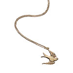 Vermeil small Sparrow necklace, Giles & Brothers by Philip Crangi.