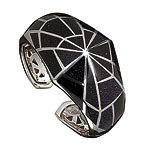 Sterling-silver and blue goldstone shattered cuff, Stephen Webster.
