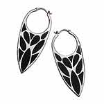 Sterling-silver Shattered earrings with blue goldstone inlay, Stephen Webster.