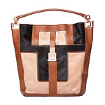 Calfskin and printed-hair "Perry" bag, Anya Hindmarch.