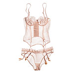 Lace and tulle top and bottoms, Eres.