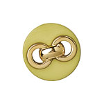 Plastic two-hole button, MJ Trim.