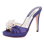 Satin Gemma sandal, Brian Atwood.