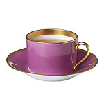 Lacque de Chine cup and saucer, Haviland Limoges.