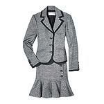 Wool, cotton and silk suit, Trina Turk.