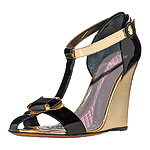 Patent leather Faye wedge, Anya Hindmarch.