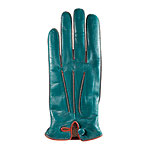 Two-tone leather gloves, Carolina Amato.