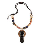 Resin and brass necklace, Marni.